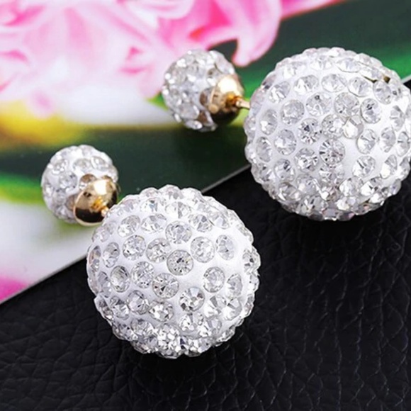 💎Trendy Crystal Double Stud Earrings - Picture 5 of 8